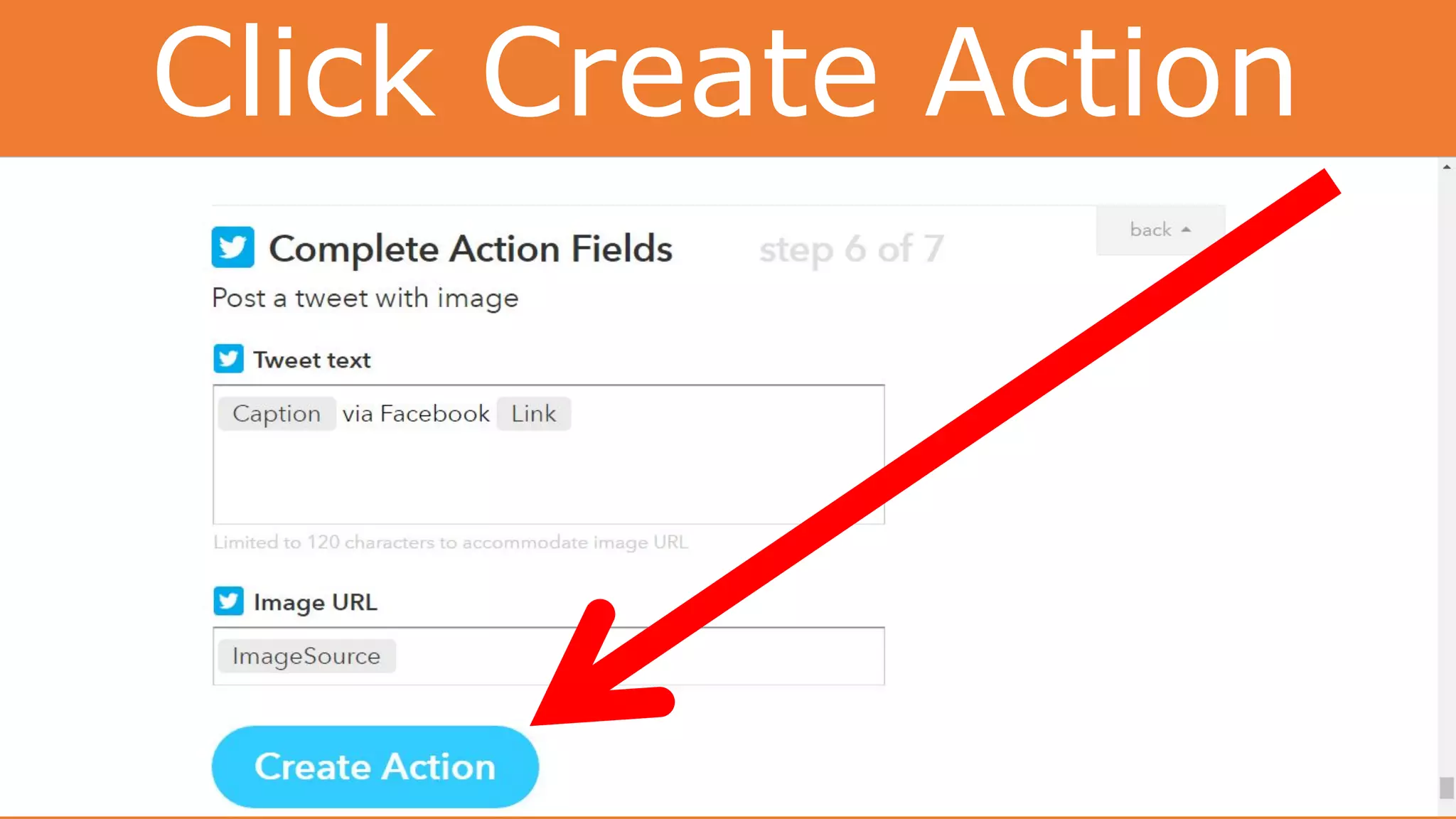 Click Create Action
 