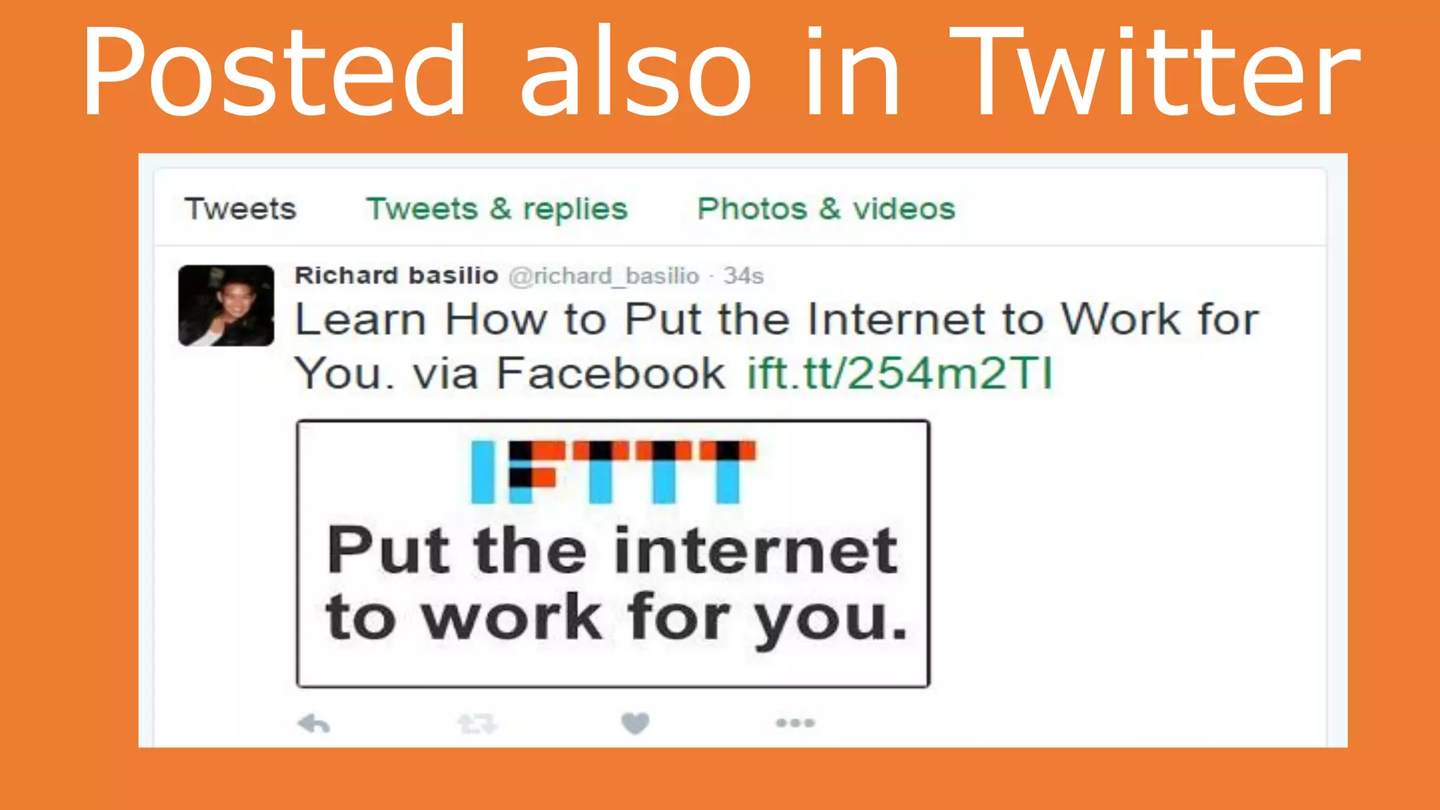 Posted also in Twitter
 