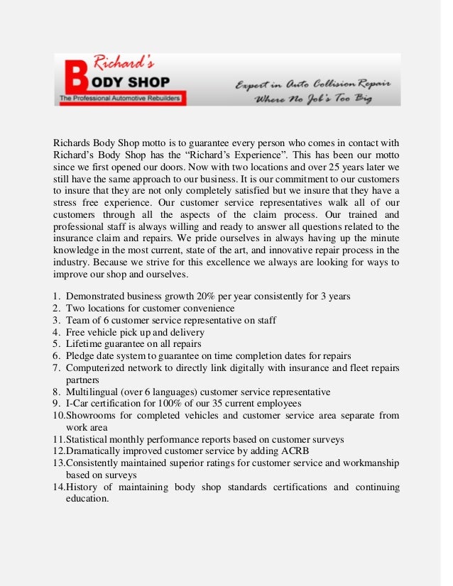Richards Body Shop >> Richard Body Shop Expert In Auto Collision Repair Richards Body Shop >> Richard Body Shop Expert In Auto Collision Repair