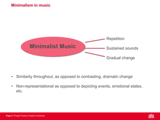 Minimum Music European Minimal Music Project | PDF