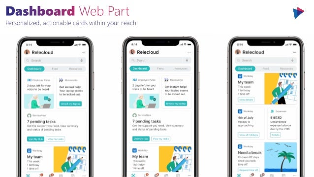 Personalized, actionable cards within your reach
 