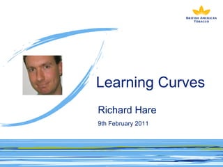 Learning Curves Richard Hare   9th February 2011 