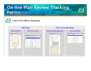 On-line Plan Review Tracking
Forms
 