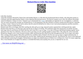 Richard Hoover Little Miss Sunshine | PPT