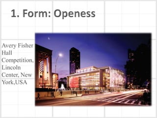 Avery Fisher
Hall
Competition,
Lincoln
Center, New
York,USA
 