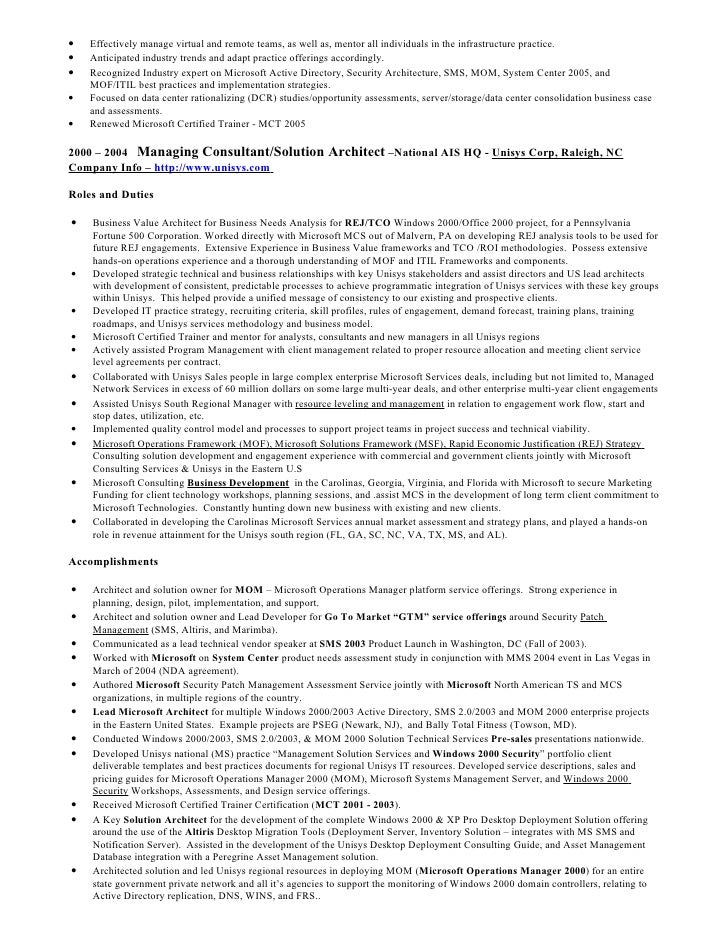 security architect resume