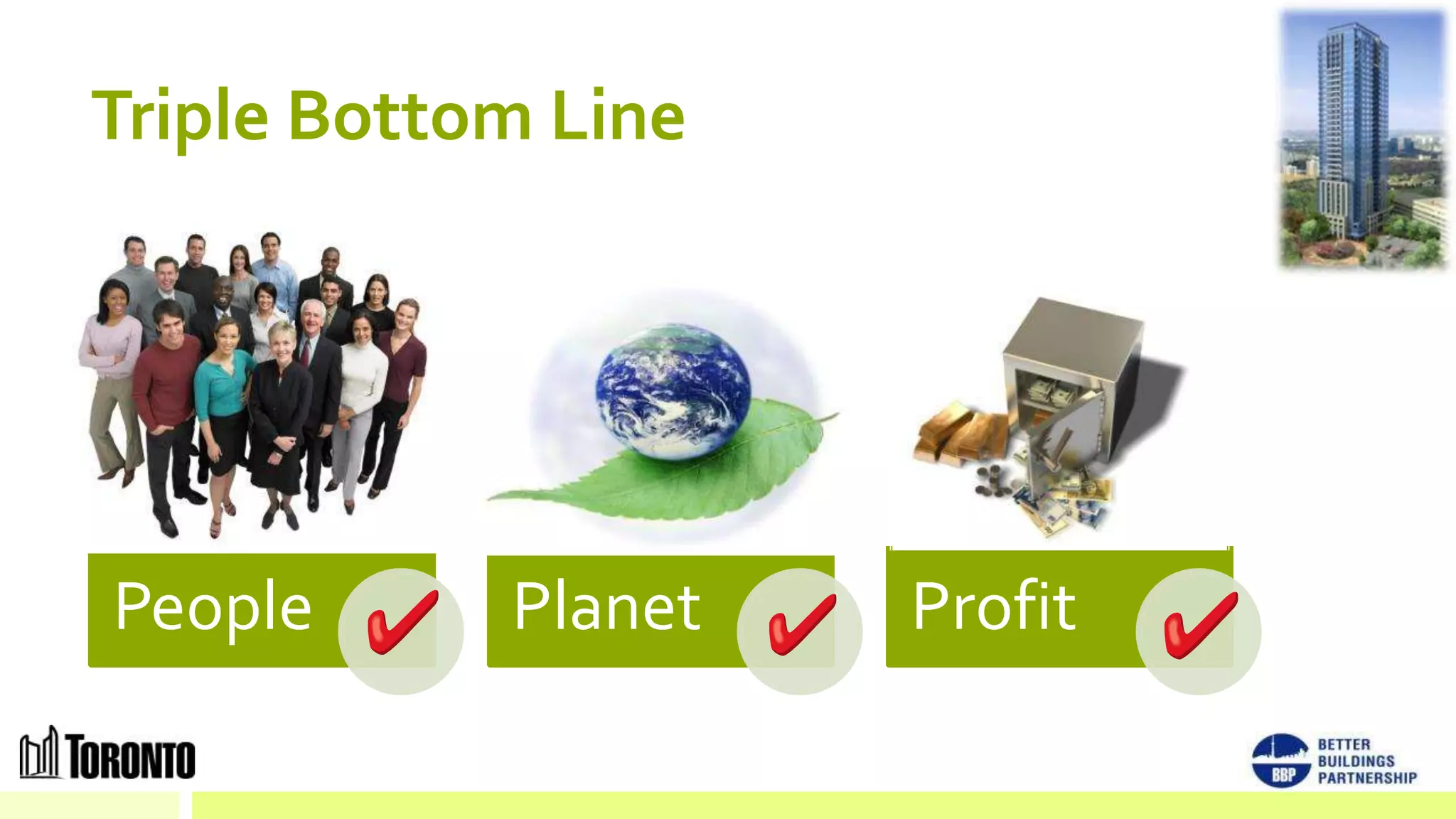 Triple Bottom Line




People      Planet   Profit
 