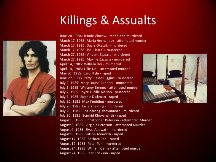 a description of the serial murderer richard ramirez as the right hand man of satan a description of the serial murderer richard ramirez as the right hand man of satan