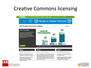 Creative Commons licensing
 