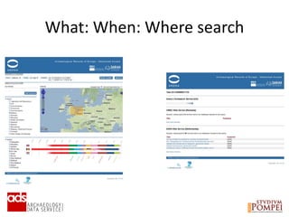 What: When: Where search
 