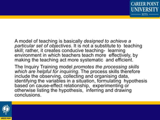 Richards suchman's inquiry training model | PPTX