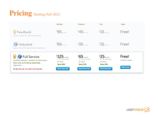 Pricing Starting Feb 2012
 