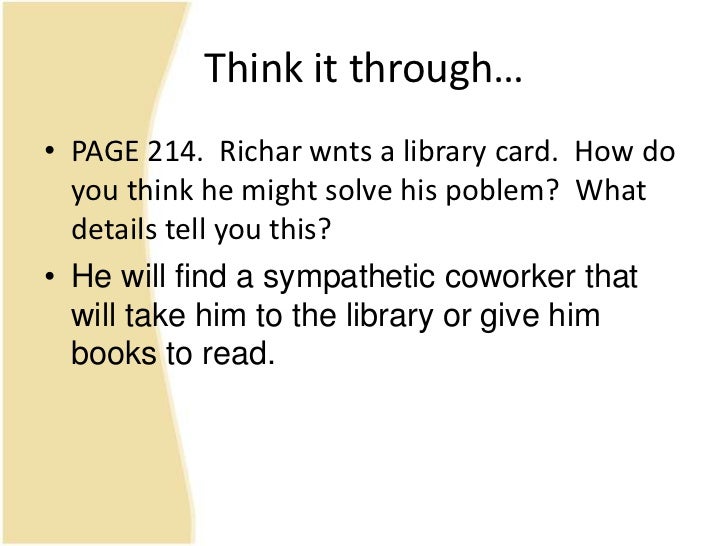 Richard Wright And The Library Card