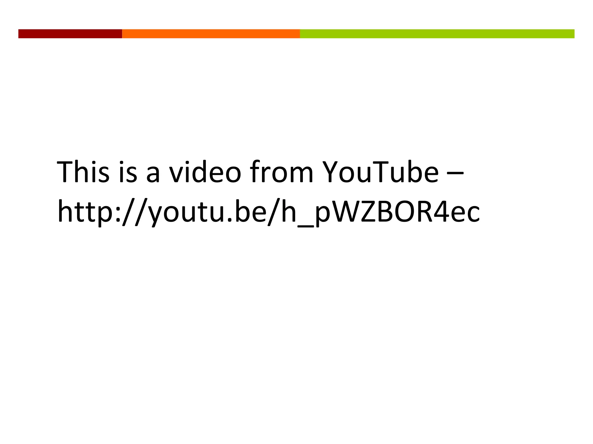 This is a video from YouTube –
http://youtu.be/h_pWZBOR4ec
 