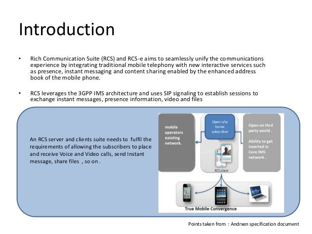 Rich communication suite