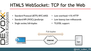 Top 10 real life WebSocket use cases & experiences - Devoxx UK 2015 | PDF