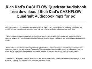 rich dad poor dad cashflow quadrant published rich dad poor dad cashflow quadrant published
