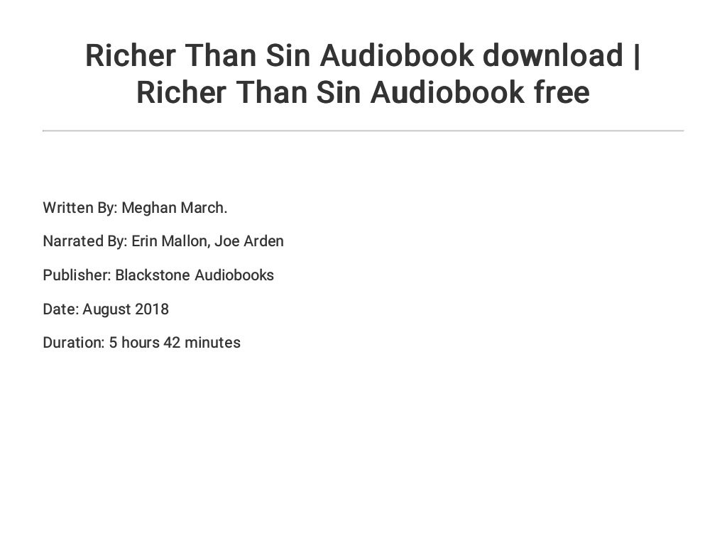 richer than sin trilogy richer than sin trilogy