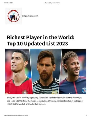Richest Player in the World.pdf