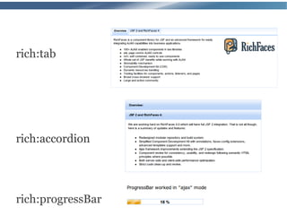 rich:tab




rich:accordion




rich:progressBar
 