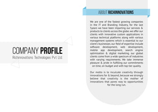 Richinnovations Technologies Company Profile 
