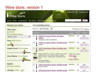 Wine store, version 1 