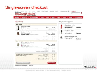 Single-screen checkout 