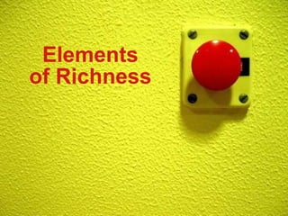 Elements of Richness 
