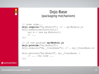 Rich internet application development using the dojo toolkit | PDF