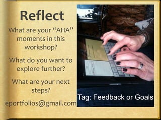 Do Your e-Portfolios have CHOICE and VOICE?Individual IdentityReflection Meaning Making21st Century LiteracyDigital Story of Deep Learning