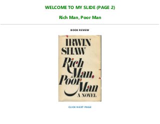 Read E Book Rich Man Poor Man Full Pdf Read E Book Rich Man Poor Man Full Pdf