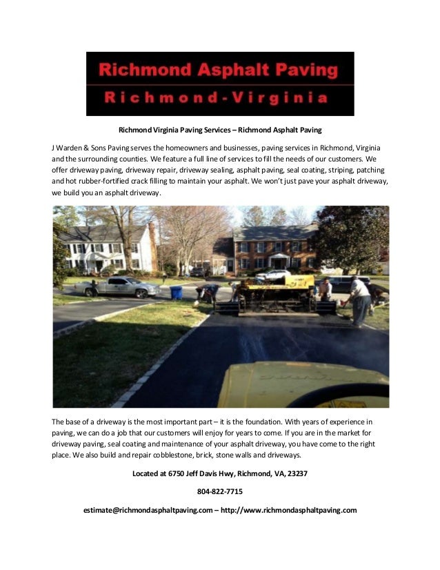 asphalt paving richmond va parking lot richmond virginia paving services asphalt warden sons serves the homeowners virginia paving services richmond asphalt asphalt paving richmond va parking lot richmond virginia paving services asphalt warden sons serves the homeowners virginia paving services richmond asphalt