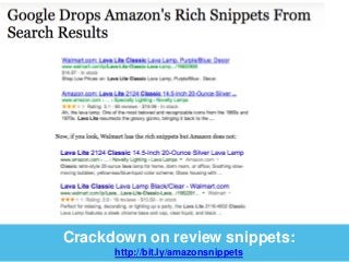 Crackdown on review snippets: 
http://bit.ly/amazonsnippets 
 