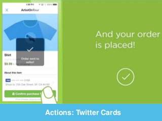 Actions: Twitter Cards 
 