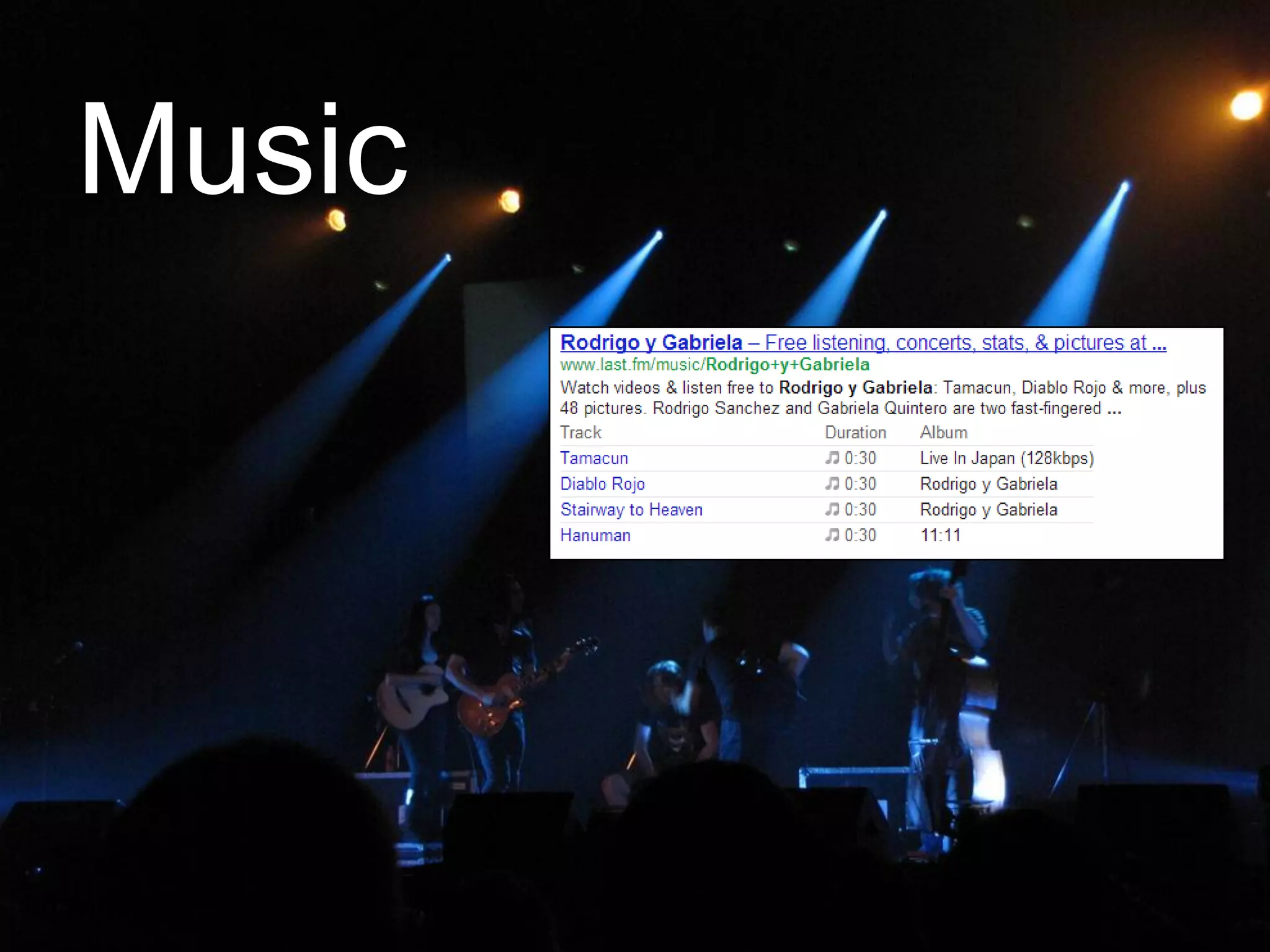 Music




@ismepete   #thinkvis
 