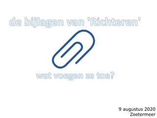9 augustus 2020
Zoetermeer
 