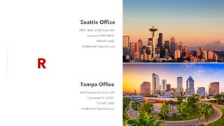 Seattle Office
3400 188th St SW Suite 650
Lynnwood WA 98037
408-659-6686
info@richter10point2.com
Tampa Office
600 Cleveland St Suite 920
Clearwater FL 33755
727-447-3600
info@richter10point2.com
richter10point2.com
11
 