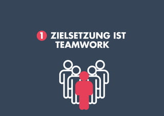 1 ZIELSETZUNG IST
TEAMWORK
 