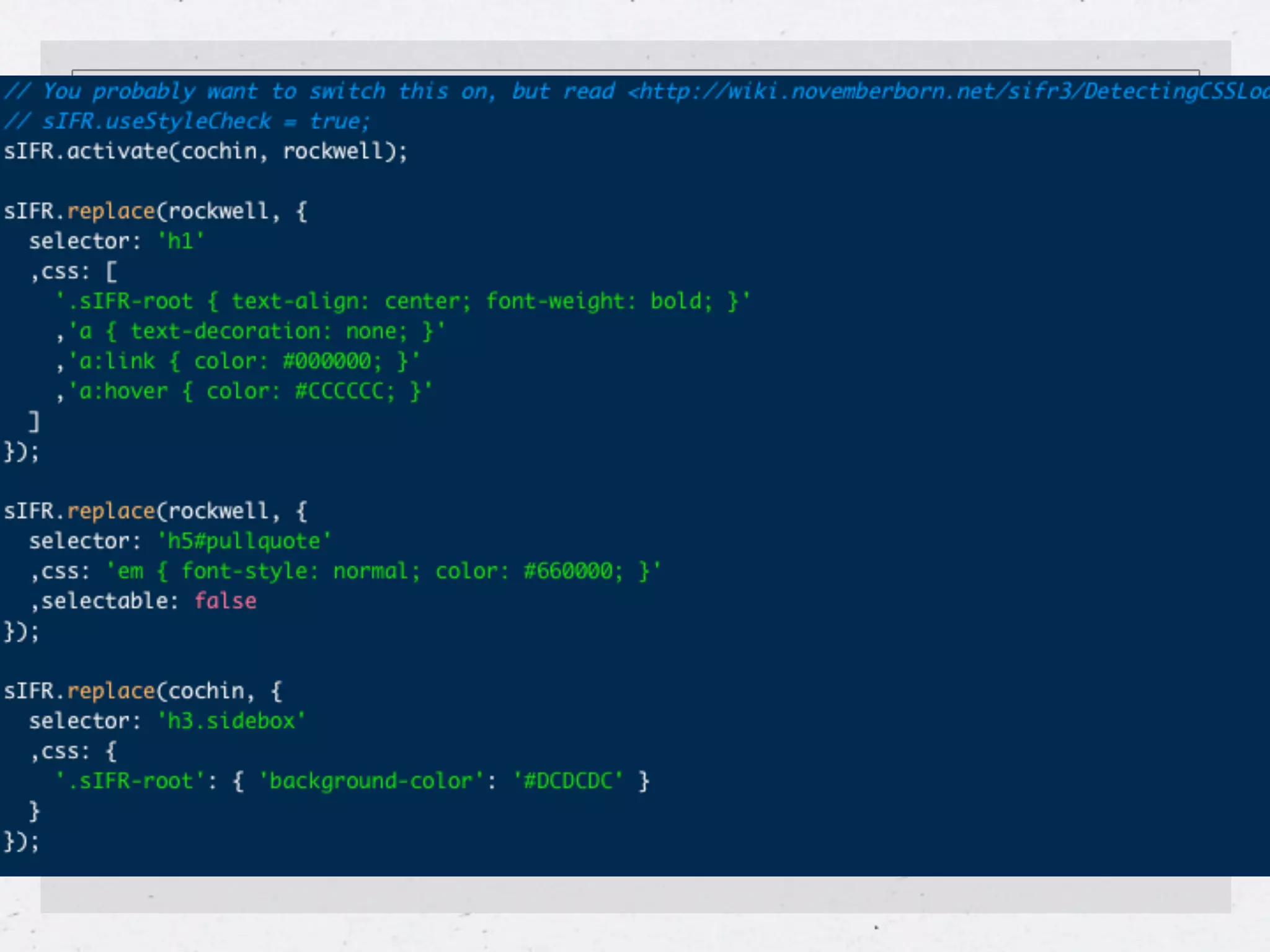 Rich Typography Options For The Web - or - Why sIFR is Dead in 2009