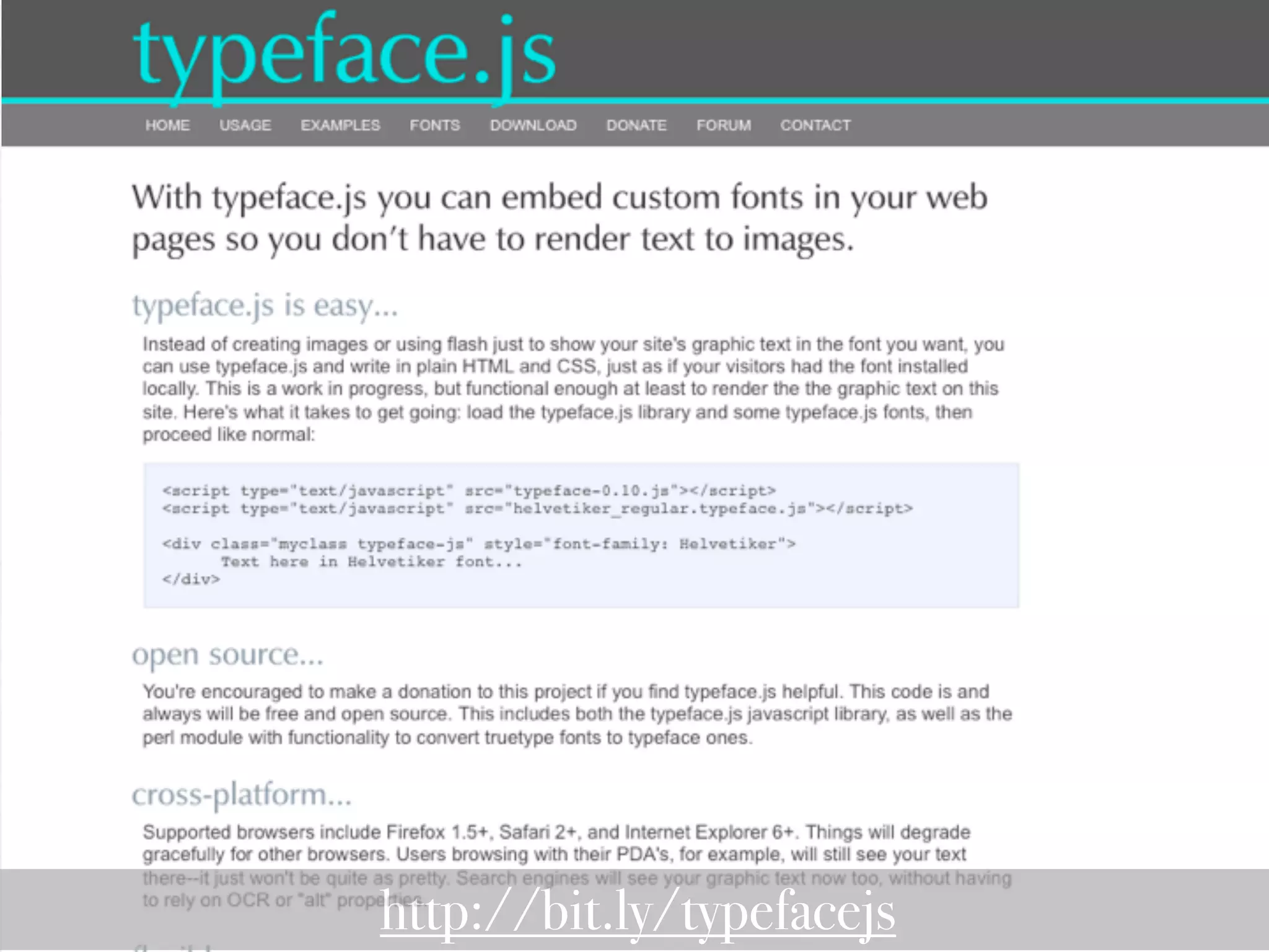 Rich Typography Options For The Web - or - Why sIFR is Dead in 2009