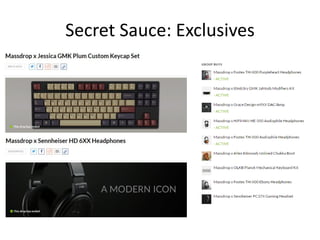 Secret Sauce: Exclusives
 