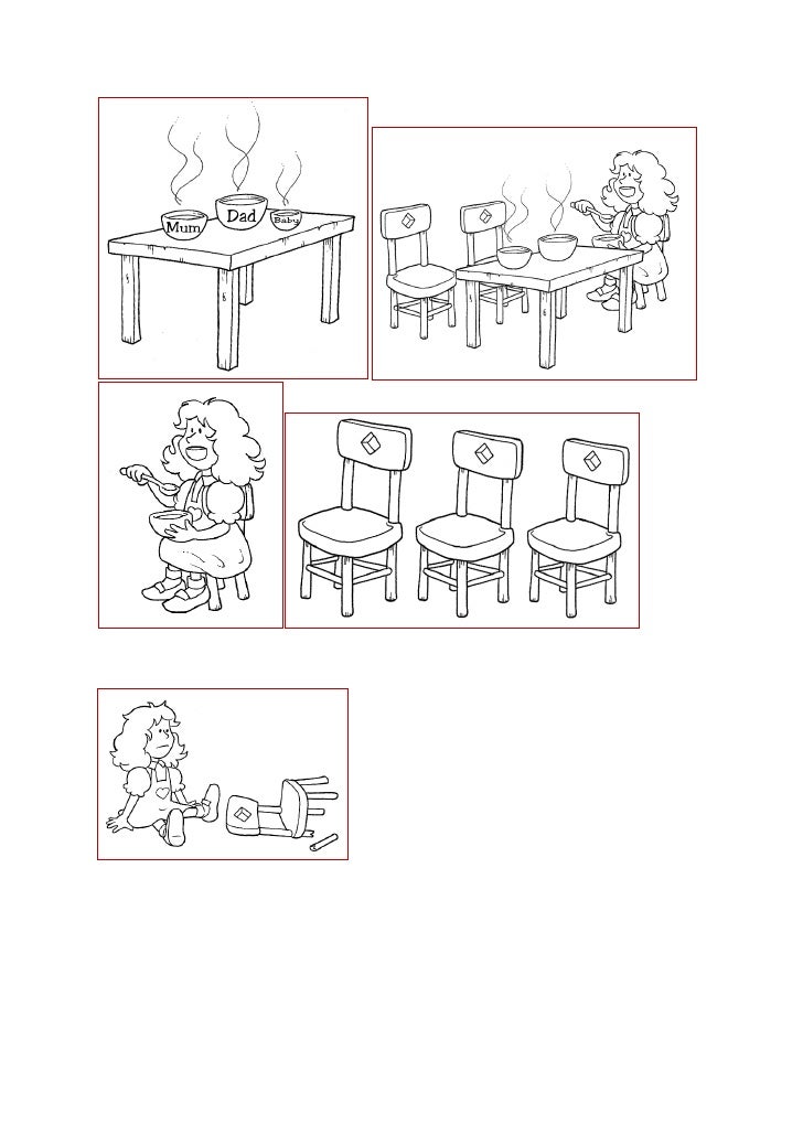Secuencia Ricitos De Oro Para Colorear Imagenes Para Pintar Del Cuento Ricitos De Oro - Impresion gratuita