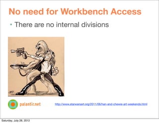 No need for Workbench Access
      • There are no internal divisions




                          http://www.starwarsart....