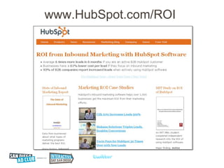 www.HubSpot.com/ROI
 