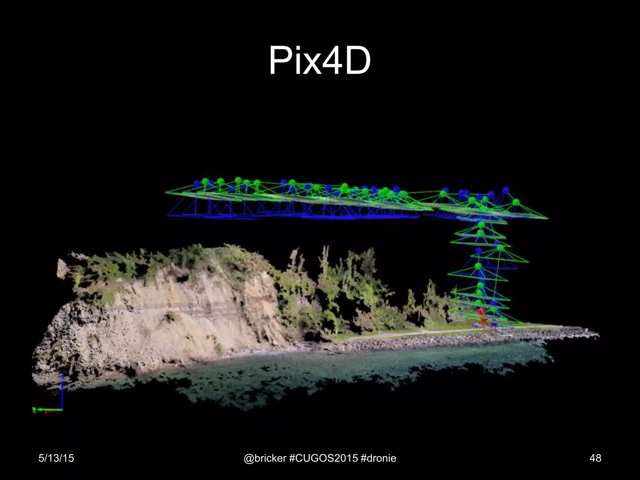Pix4D
5/13/15 @bricker #CUGOS2015 #dronie 48
 