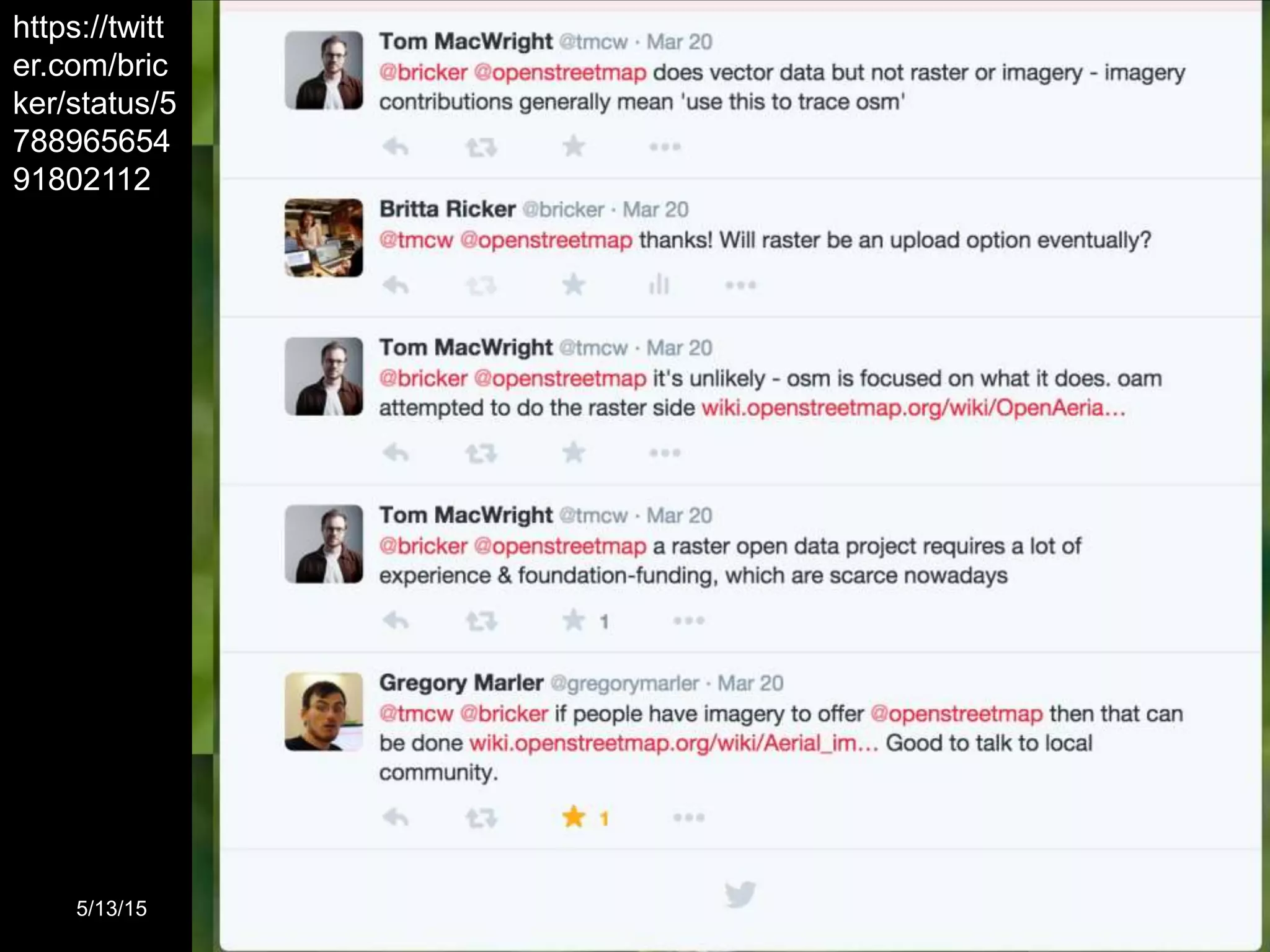 5/13/15 @bricker #CUGOS2015 #dronie 54
https://twitt
er.com/bric
ker/status/5
788965654
91802112
 