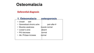 Generalized Unwell ricket and osteomalacia ppt β¦β¦β¦β¦β¦β¦β¦β¦β¦β¦β¦. | PPTX