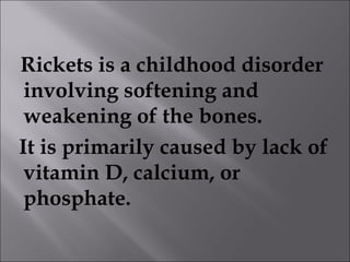 Rickets | PPT