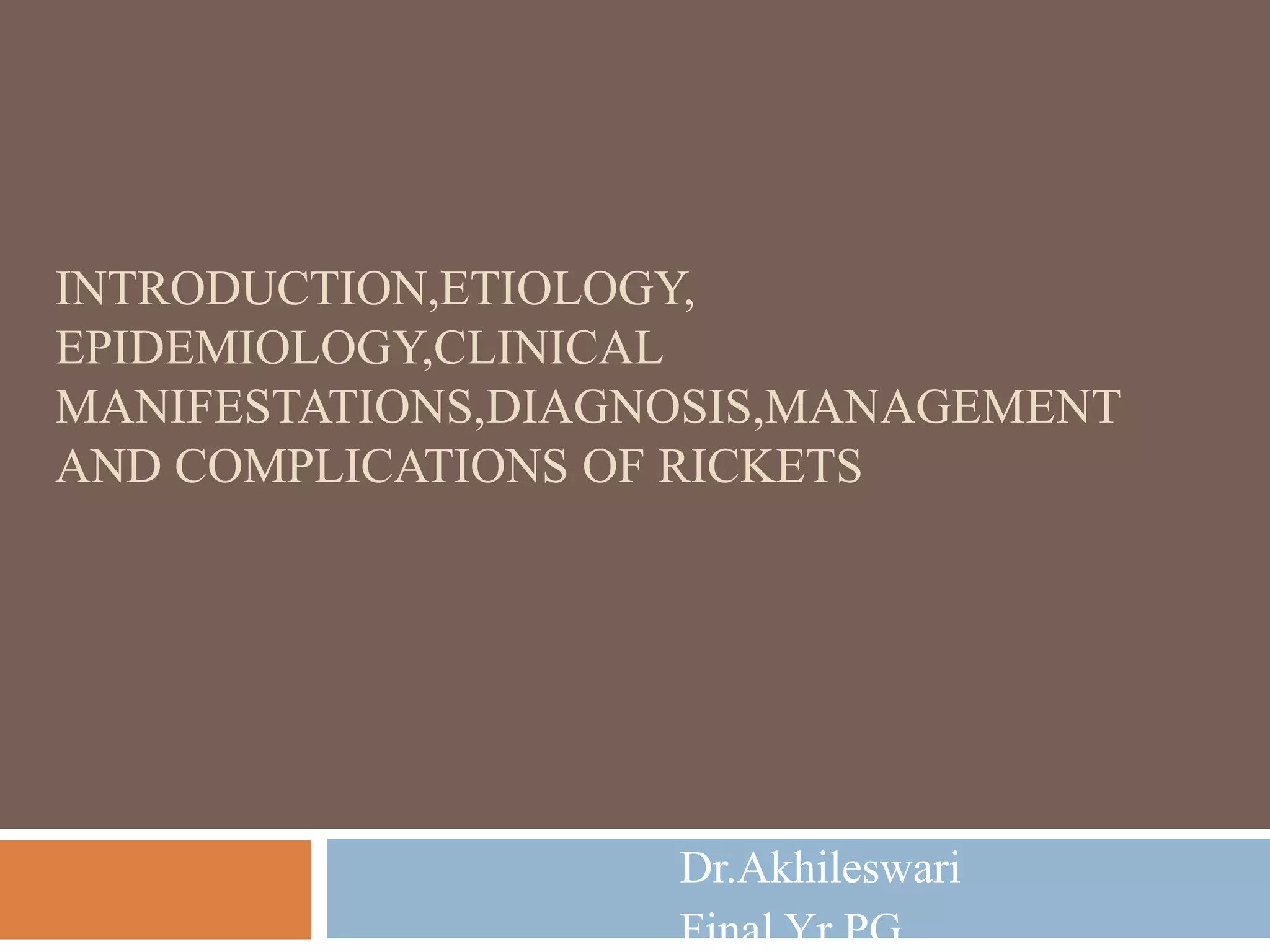 Rickets | PPTX