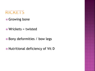 RICKETS clinical features | PPTX